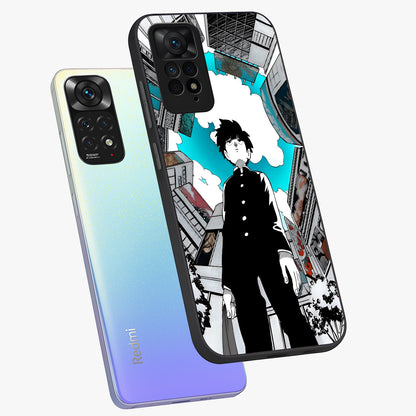 Silent Psychic Awakening Glass Case displayed in angled mockup highlighting spiritual awakening design with cosmic aesthetic.