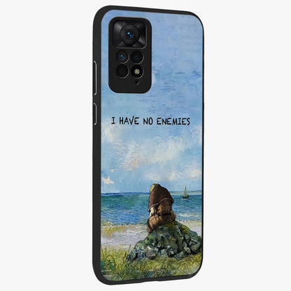 Peace Beyond War Glass Case upright view showcasing powerful peace symbol artwork with inspirational theme.