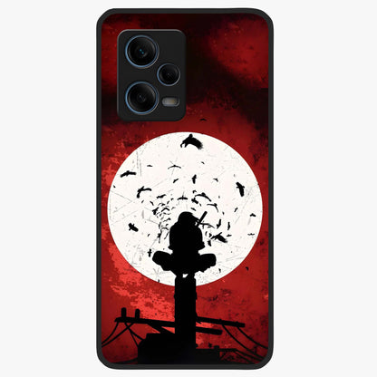 Itachi Limited Edition Naruto Anime Glass Case showing flat back view with iconic anime character artwork and glossy glass finish.