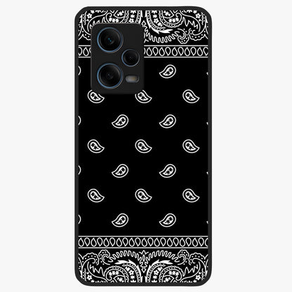 Retro Rebel Threads Glass Case showing flat back view with vintage street style artwork and glossy glass finish.