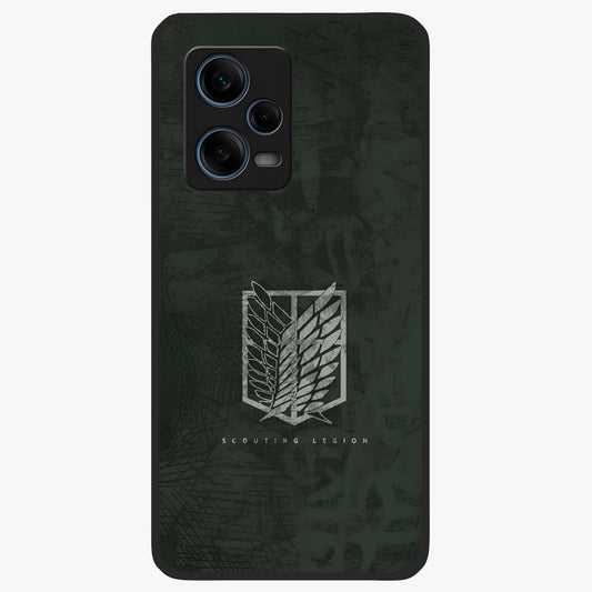 Wings Of Freedom Glass Case showing flat back view with symbolic wings artwork and glossy glass finish.