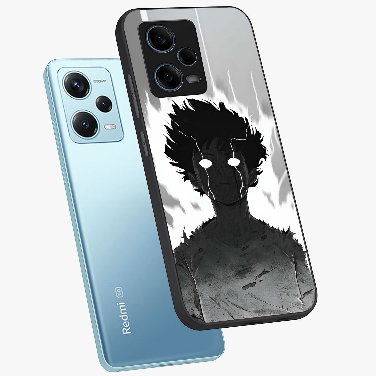 Awakened Inner Rage Glass Case displayed in angled mockup highlighting powerful graphic design and bold artistic theme.