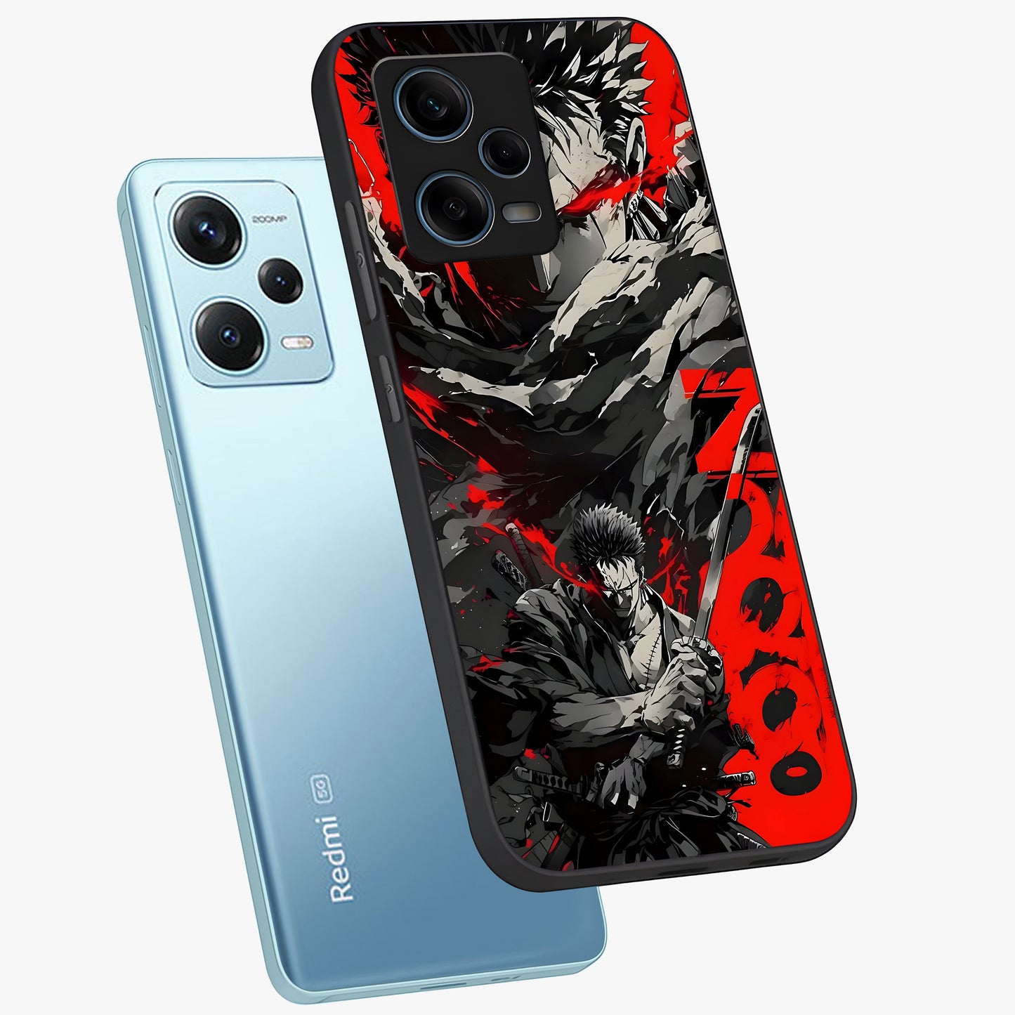 Demon Sword Resolve Glass Case displayed in angled mockup highlighting powerful demon sword illustration with dark fantasy aesthetic.