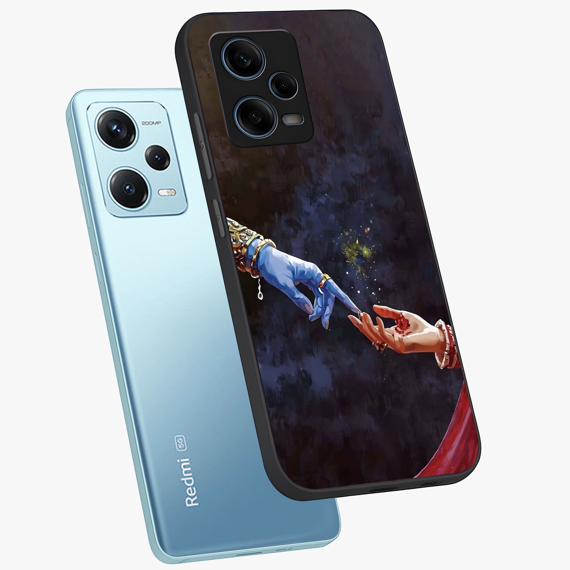 Divine Touch Eternal Glass Case displayed in angled mockup highlighting elegant divine inspired design with calm aesthetic style.