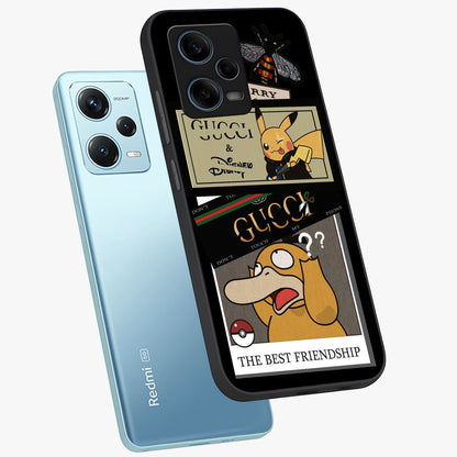 Gucci Play Mashup Glass Case displayed in angled mockup highlighting stylish fashion mashup design with bold aesthetic.