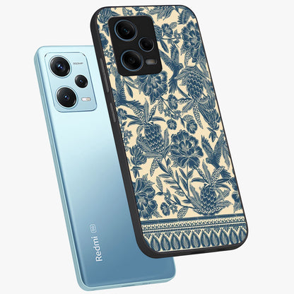 Heirloom Wild Bloom Glass Case displayed in angled mockup highlighting botanical bloom design with classic aesthetic style.