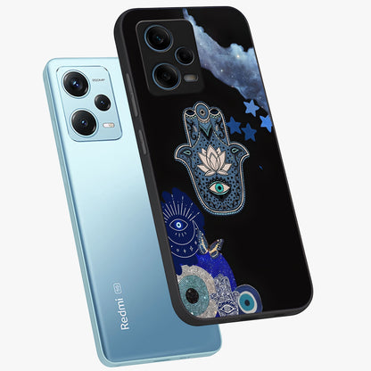 Mystic Hand Aura Glass Case displayed in angled mockup highlighting magical aura design with spiritual aesthetic style.