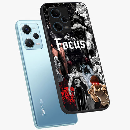 Relentless Power Focus Glass Case displayed in angled mockup highlighting bold statement design with modern aesthetic style.