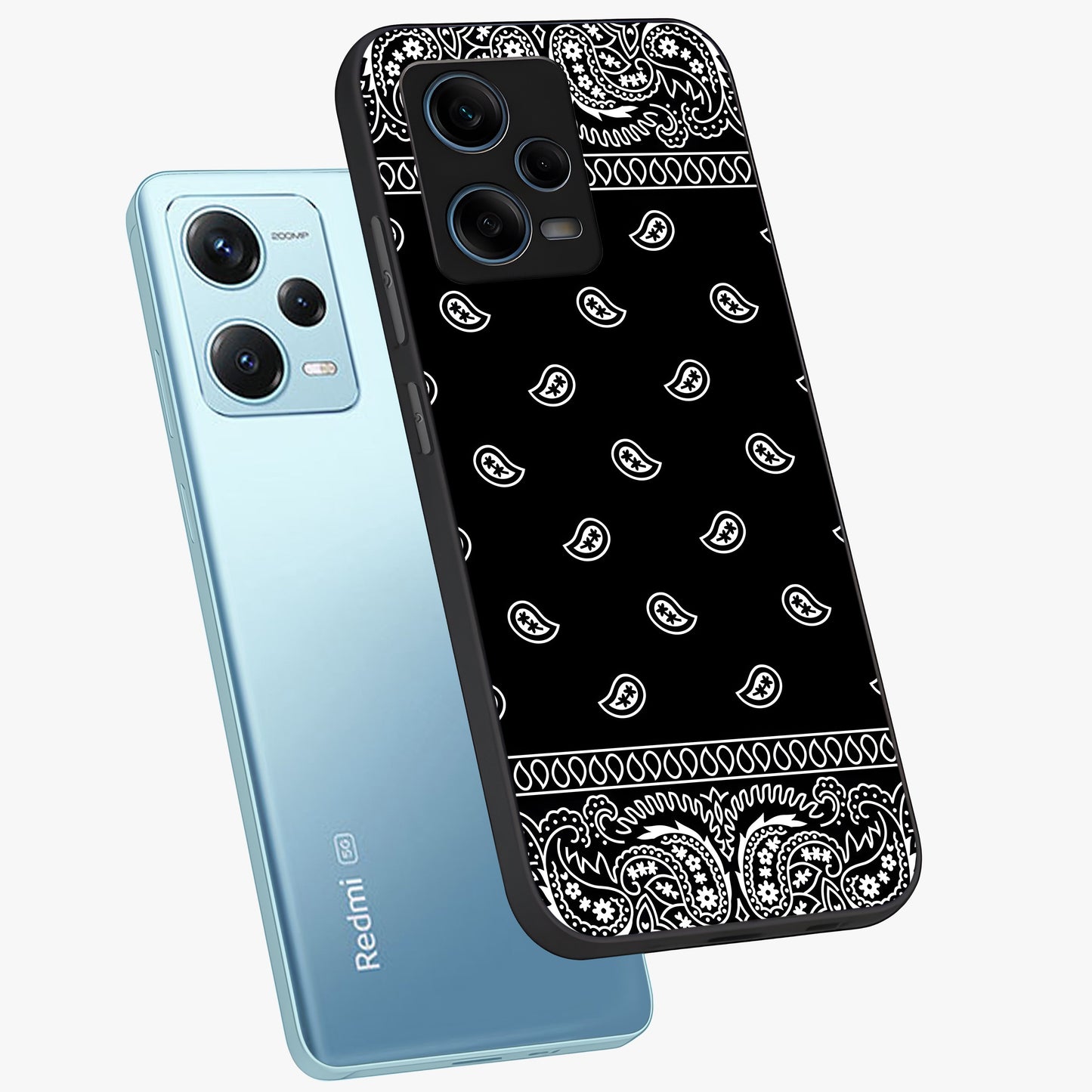 Retro Rebel Threads Glass Case displayed in angled mockup highlighting retro inspired graphic design with rebellious aesthetic.