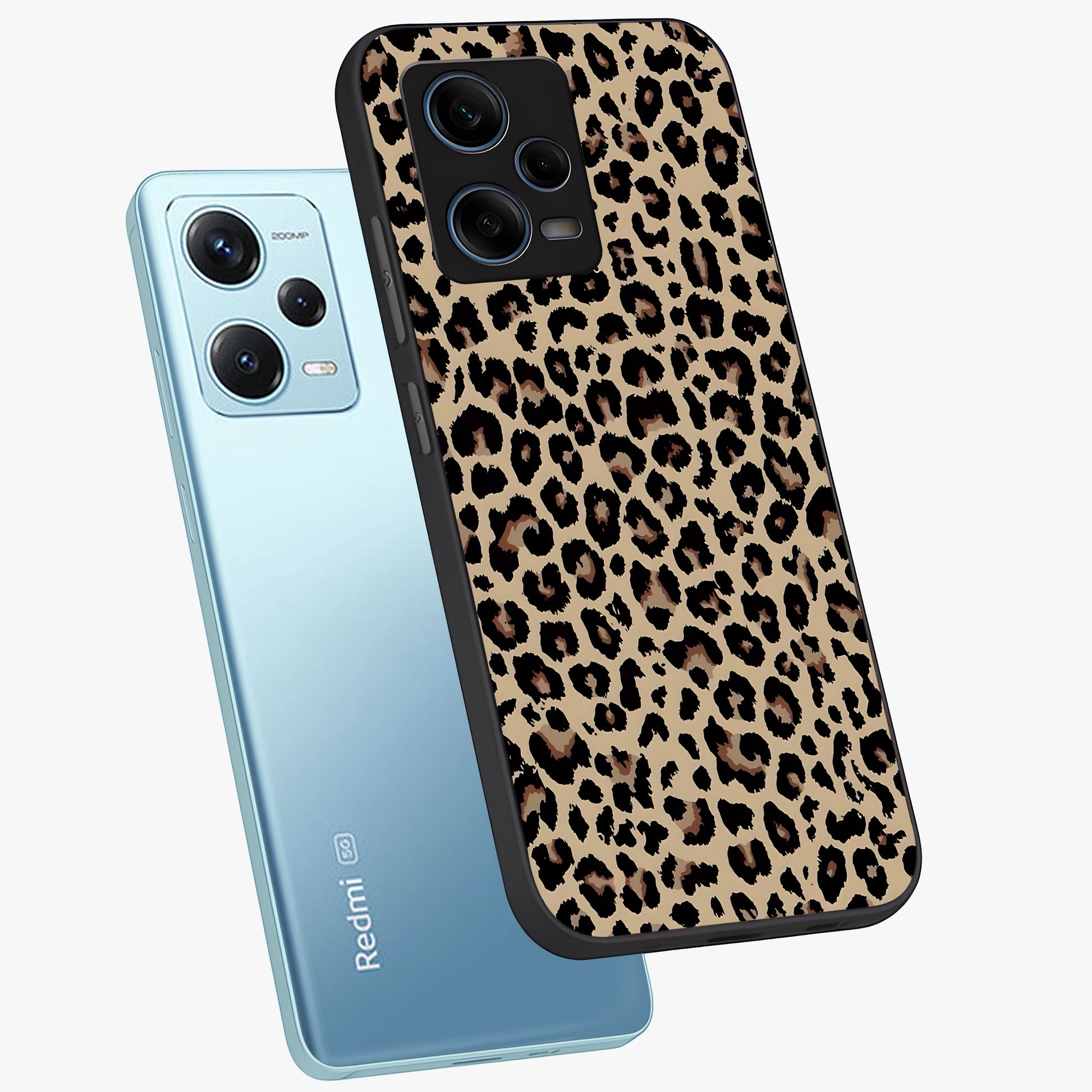 Savage Chic Pattern Glass Case displayed in angled mockup highlighting bold fashion inspired design with chic aesthetic.