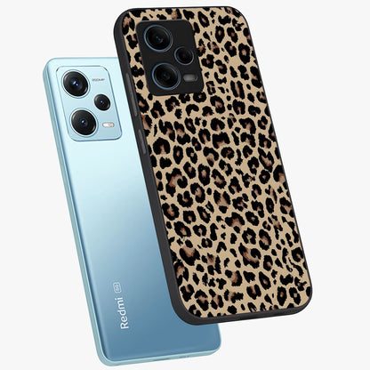 Savage Chic Pattern Glass Case displayed in angled mockup highlighting bold fashion inspired design with chic aesthetic.