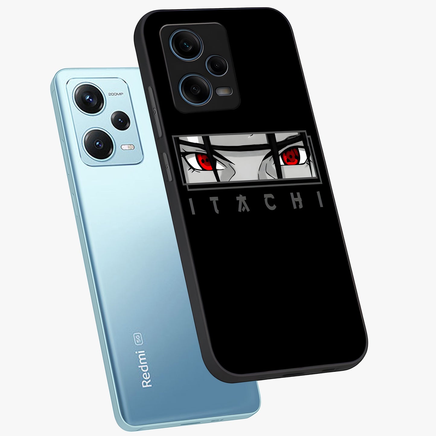 Scarlet Gaze Dominance Glass Case displayed in angled mockup highlighting intense visual design with bold scarlet aesthetic.