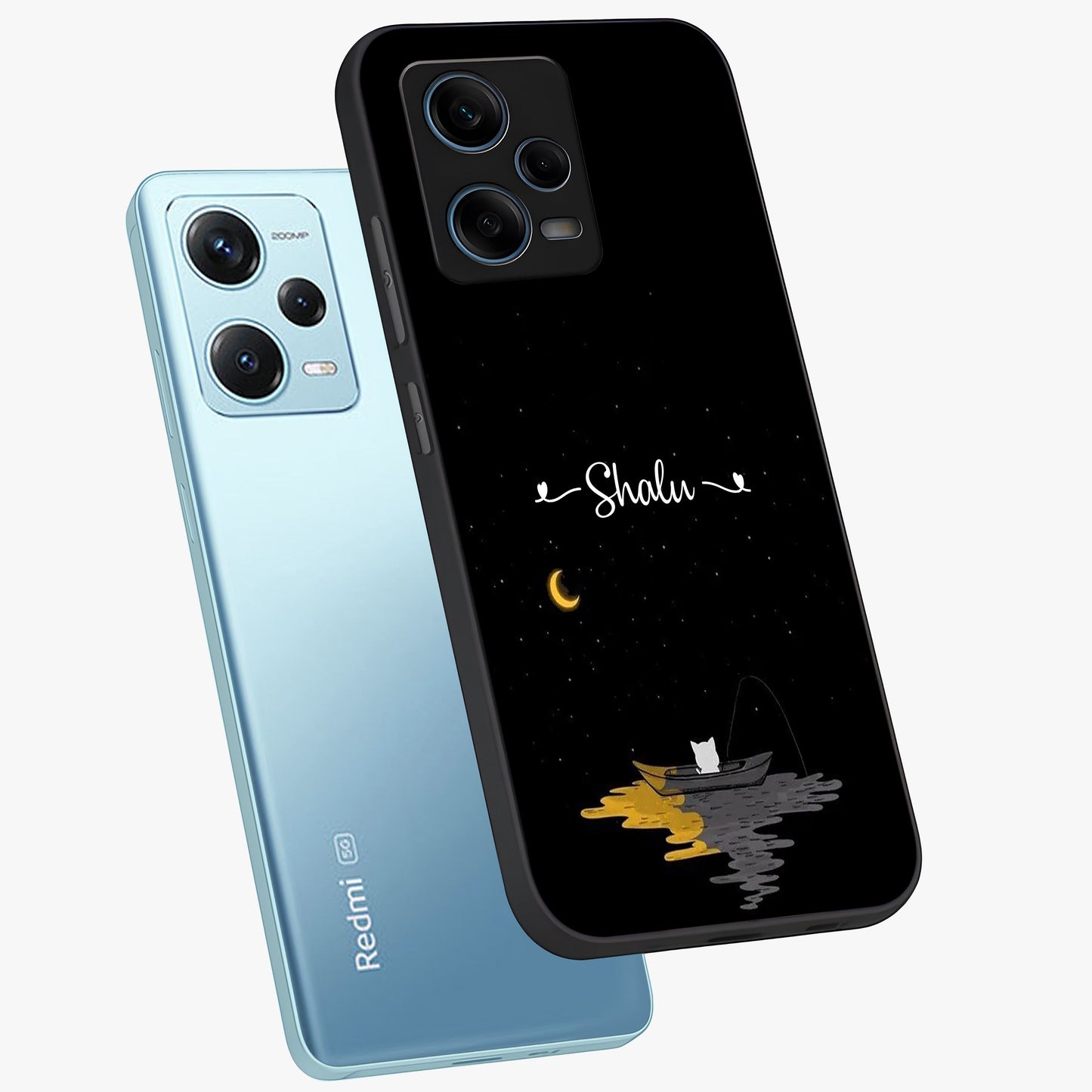 Silent Night Row Glass Case displayed in angled mockup highlighting peaceful evening design with dreamy night aesthetic.