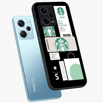 Starbucks Mocha Glass Case displayed in angled mockup highlighting stylish mocha themed design with cozy café aesthetic.