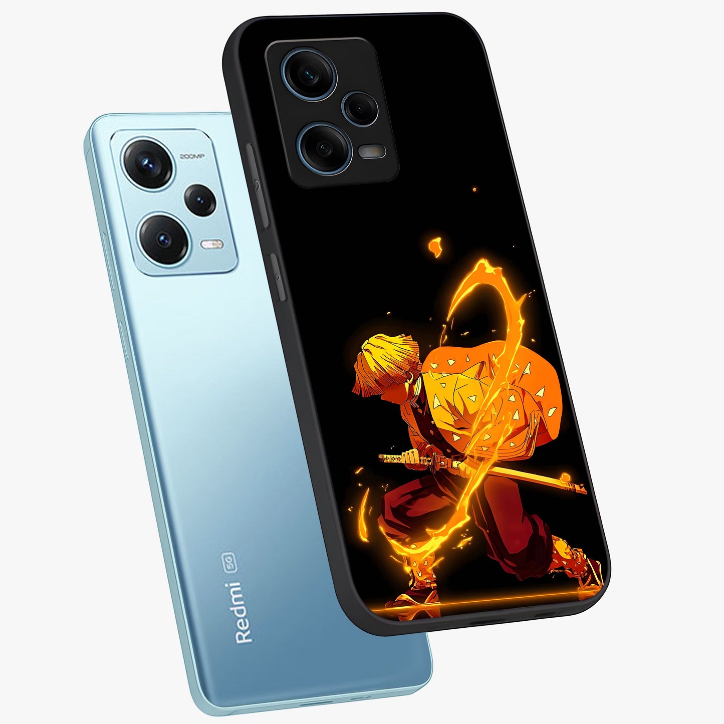 Thunder Flame Execution Glass Case displayed in angled mockup highlighting dramatic fire themed design with intense fantasy aesthetic.