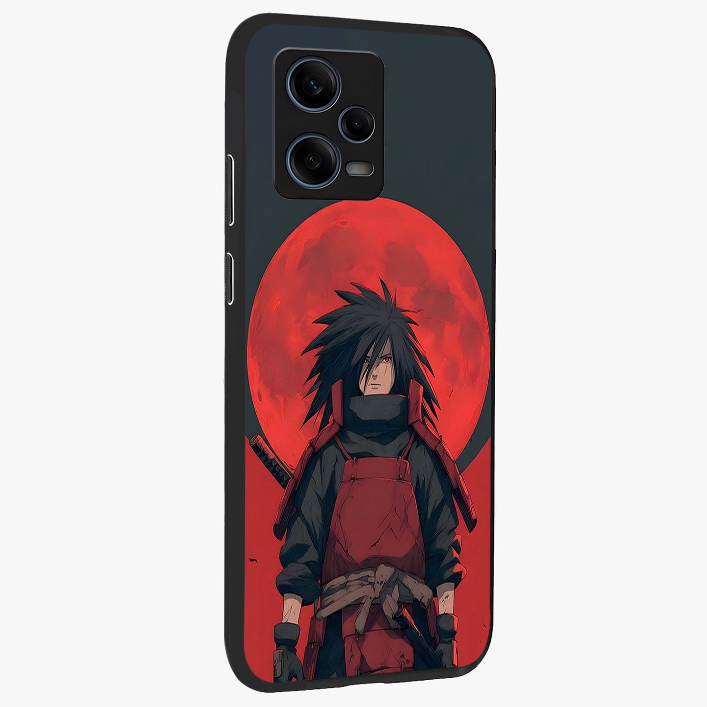 Crimson Moon Warlord Glass Case upright view showcasing powerful warlord artwork with dark celestial theme.
