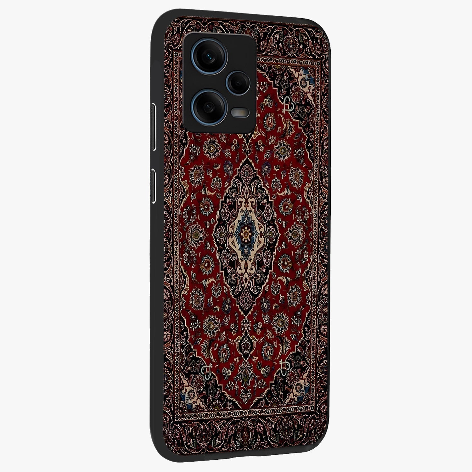 Heritage Carpet Royale Glass Case upright view showcasing detailed ornamental artwork with luxurious traditional theme.