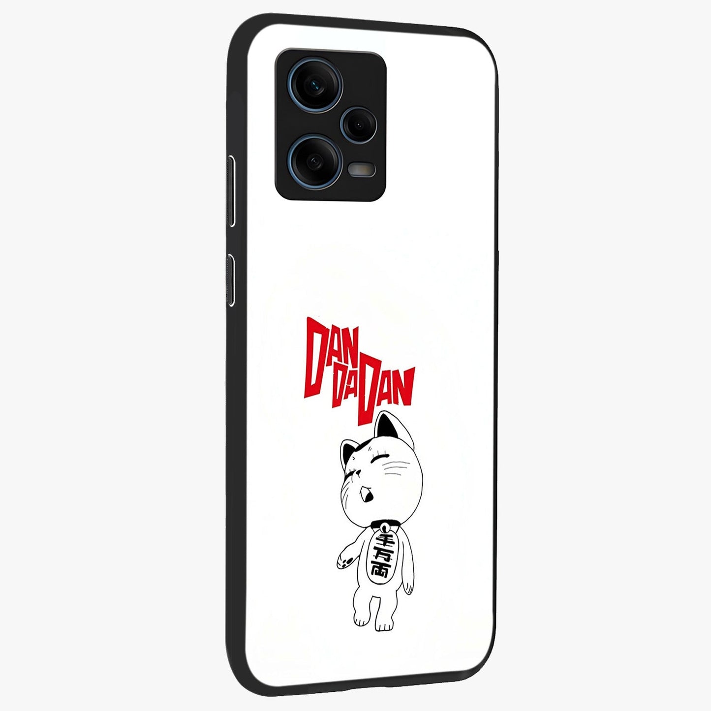 Playful Spirit Charm Glass Case upright view showcasing vibrant charm artwork with fun artistic theme.