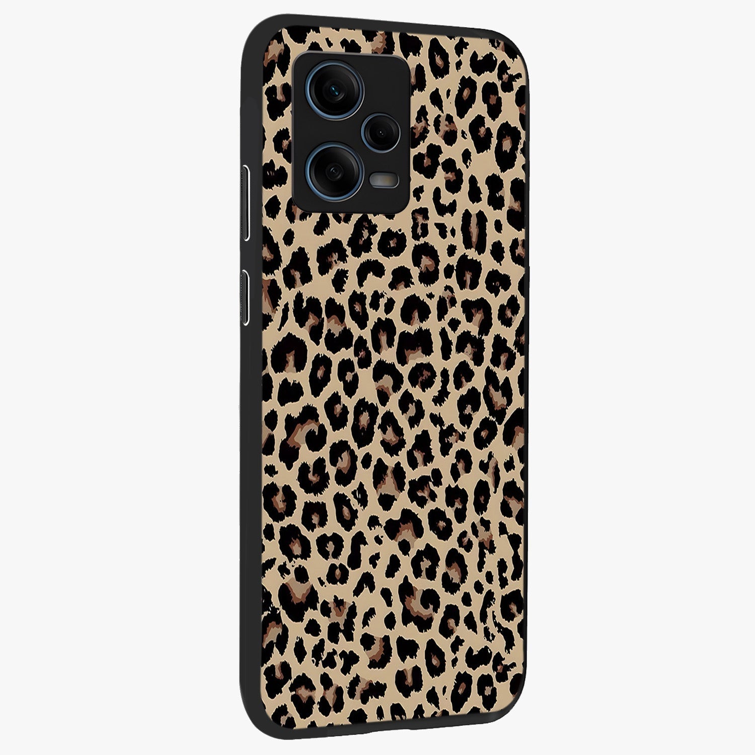 Savage Chic Pattern Glass Case upright view showcasing trendy decorative artwork with edgy fashion theme.