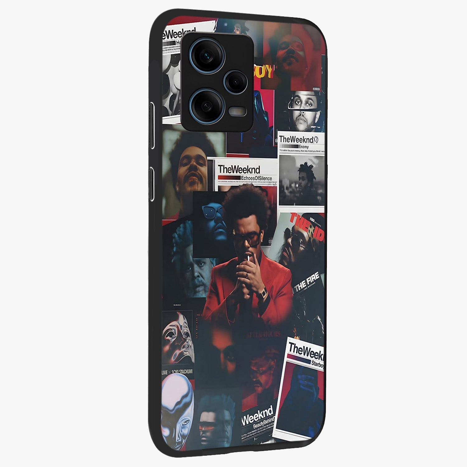 The Weeknd Glass Case upright view showcasing bold music themed artwork with contemporary artistic style.