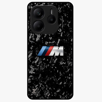 Carbon Speed Mark Glass Case showing flat back view with sporty carbon pattern artwork and glossy glass finish.