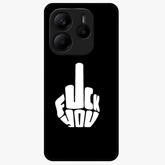 Rebel Mode On Glass Case showing flat back view with bold rebellious typography artwork and glossy glass finish.