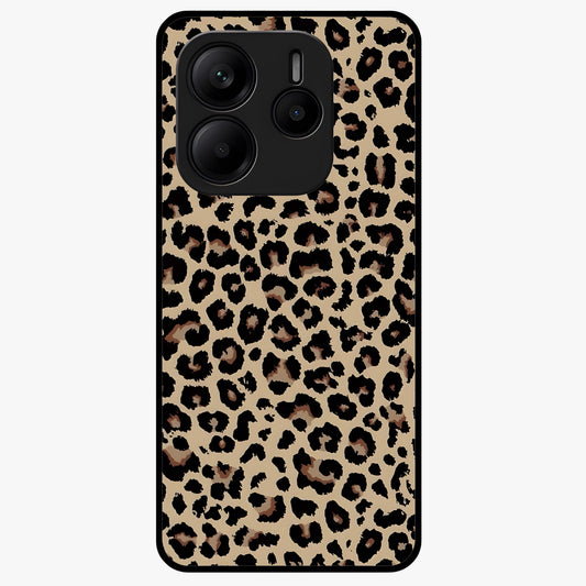 Savage Chic Pattern Glass Case showing flat back view with stylish patterned artwork and glossy glass finish.