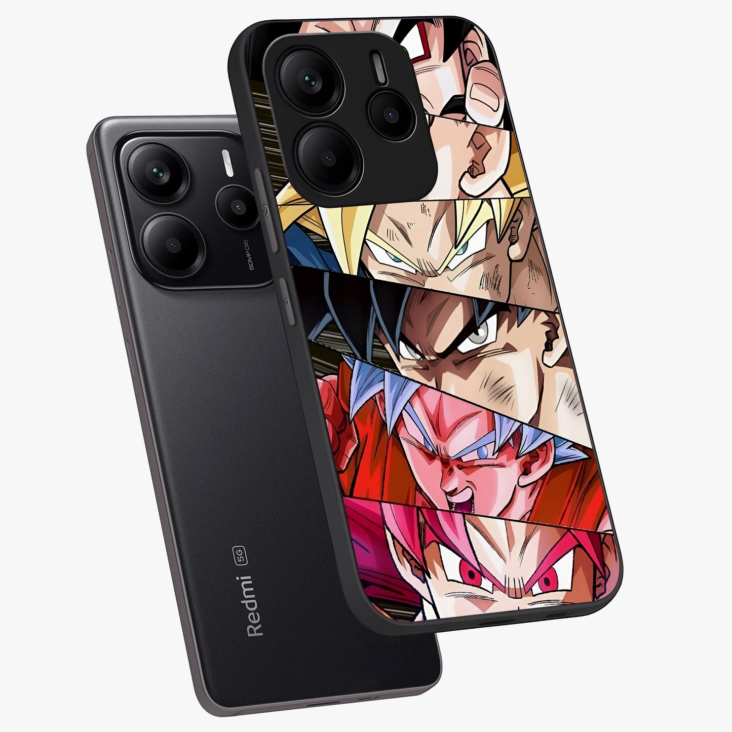 Anime Character Glass Case displayed in angled mockup highlighting colorful anime character illustration.
