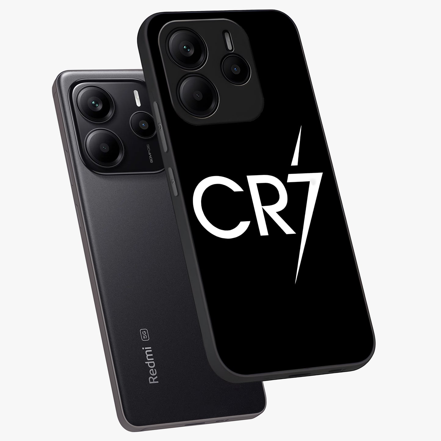 Cr7 Elite Strike Glass Case displayed in angled mockup highlighting powerful sports graphic with bold athletic theme.