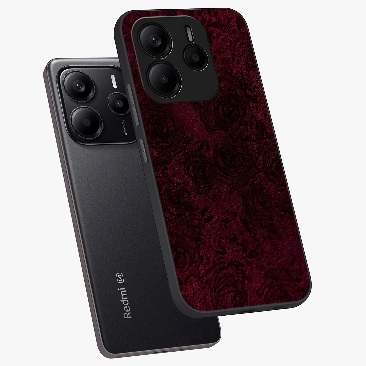 Crimson Fade Flow Glass Case displayed in angled mockup highlighting smooth gradient design with modern aesthetic style.