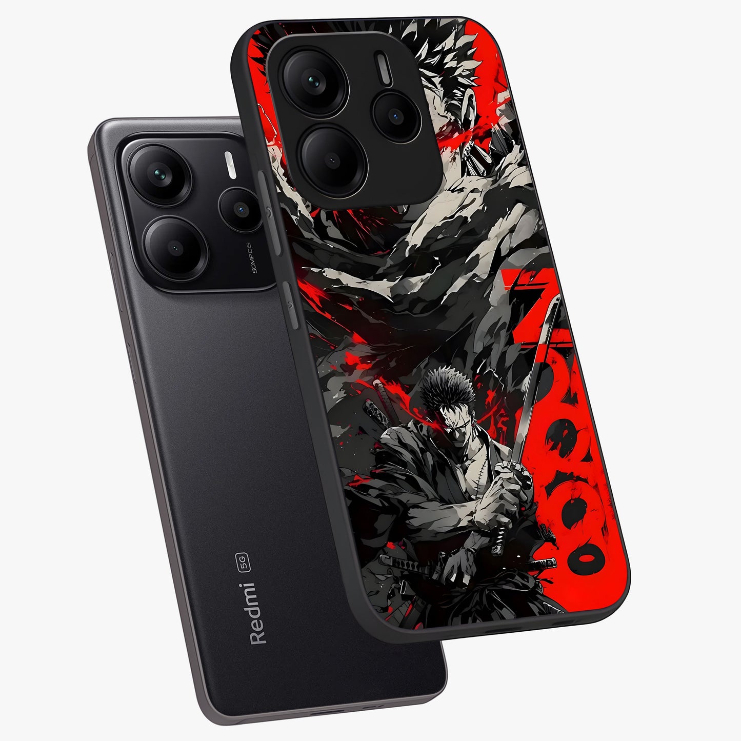 Demon Sword Resolve Glass Case displayed in angled mockup highlighting powerful demon sword illustration with dark fantasy aesthetic.