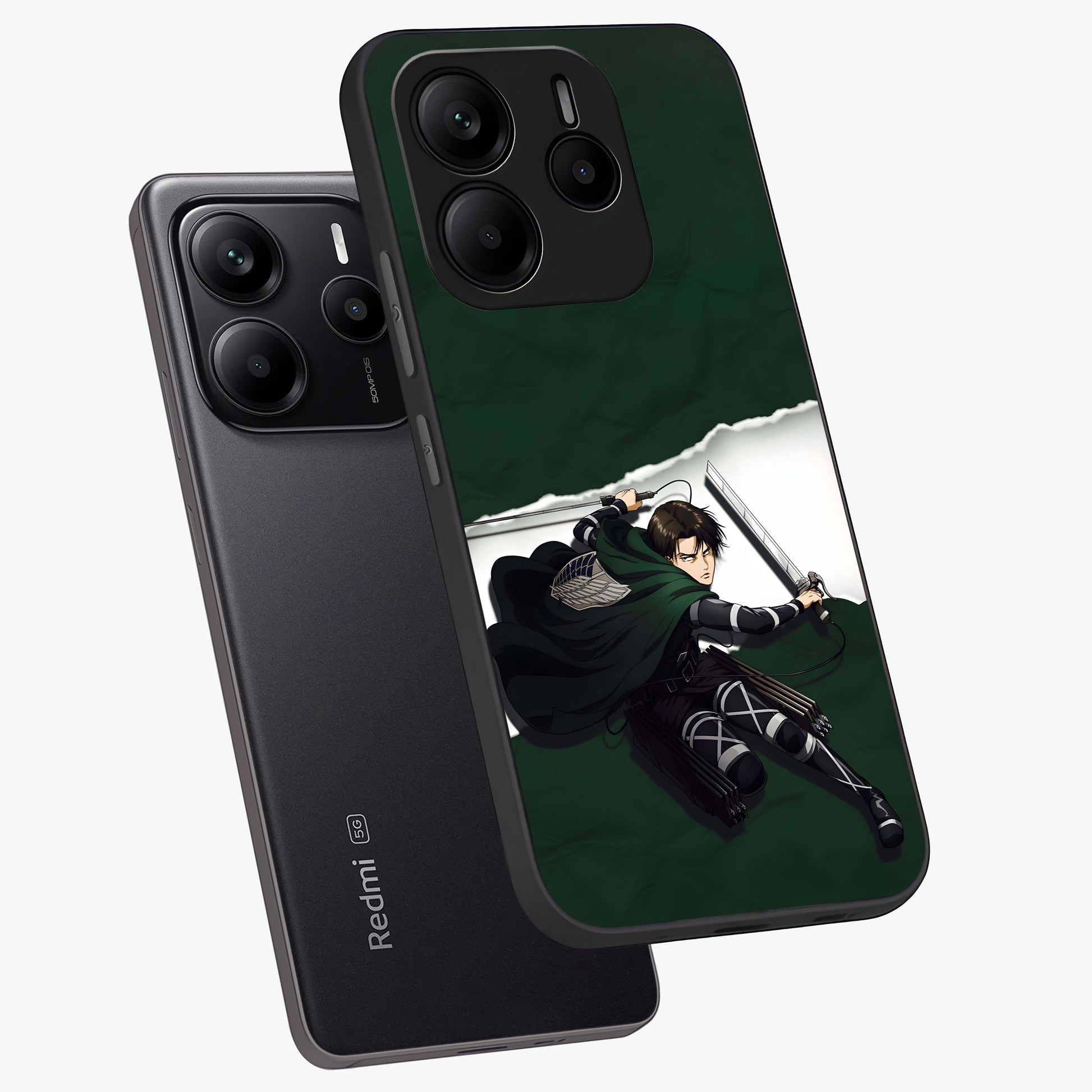 Emerald War Vanguard Glass Case displayed in angled mockup highlighting intense battle inspired design with emerald tone aesthetic.