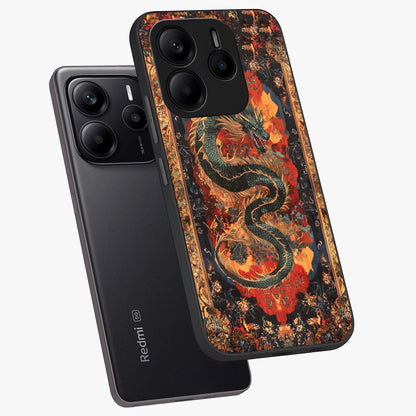 Inferno Dragon Soul Glass Case displayed in angled mockup highlighting powerful dragon illustration with inferno aesthetic.