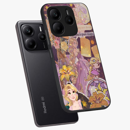 Magical Tangled Dream Glass Case displayed in angled mockup highlighting whimsical fantasy design with magical aesthetic.