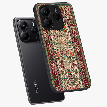 Persian Inspired Glass Case displayed in angled mockup highlighting intricate traditional design with elegant cultural aesthetic.