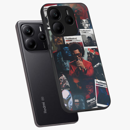 The Weeknd Glass Case displayed in angled mockup highlighting stylish pop culture inspired design with modern aesthetic.