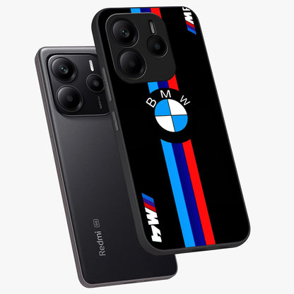 Turbo BMW Beast Glass Case displayed in angled mockup highlighting sleek racing car design with bold automotive aesthetic.