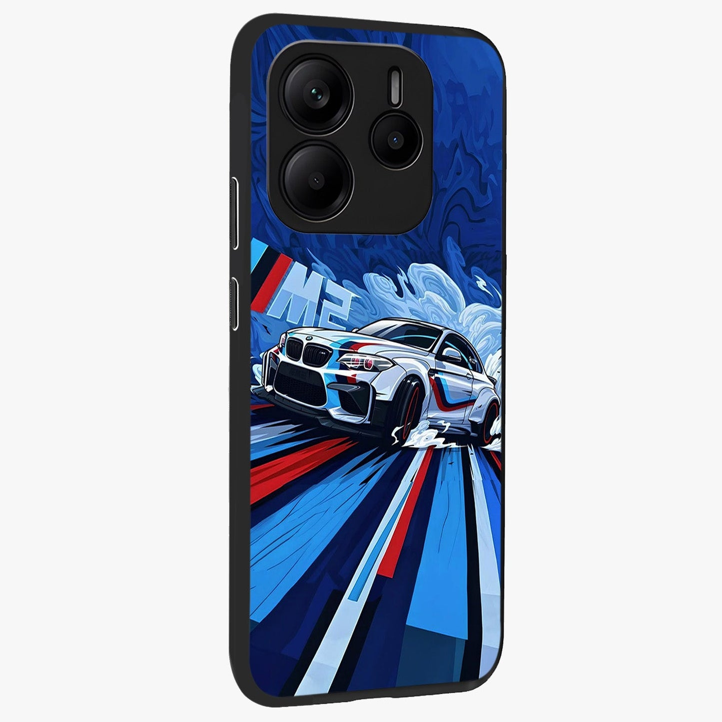 Drift Power Rush Glass Case upright view showcasing high speed racing artwork with bold automotive theme.
