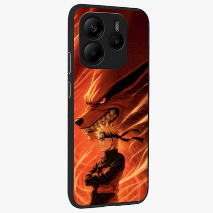 Nine Tails Legacy Glass Case upright view showcasing dramatic nine-tails artwork with intense anime themed design.