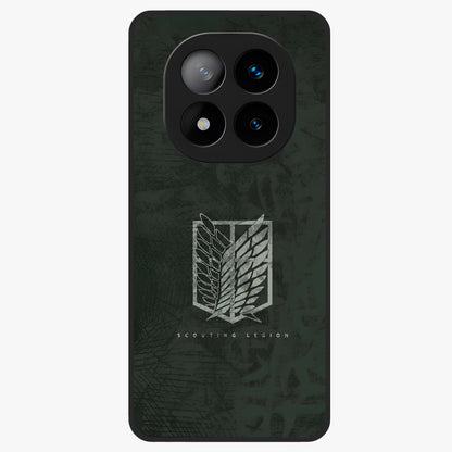 Wings Of Freedom Glass Case showing flat back view with symbolic wings artwork and glossy glass finish.