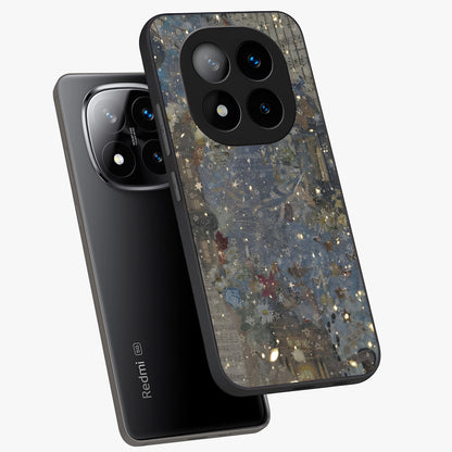 Aesthetic Astrolophia Glass Case displayed in angled mockup highlighting artistic aesthetic elements and smooth glass surface.