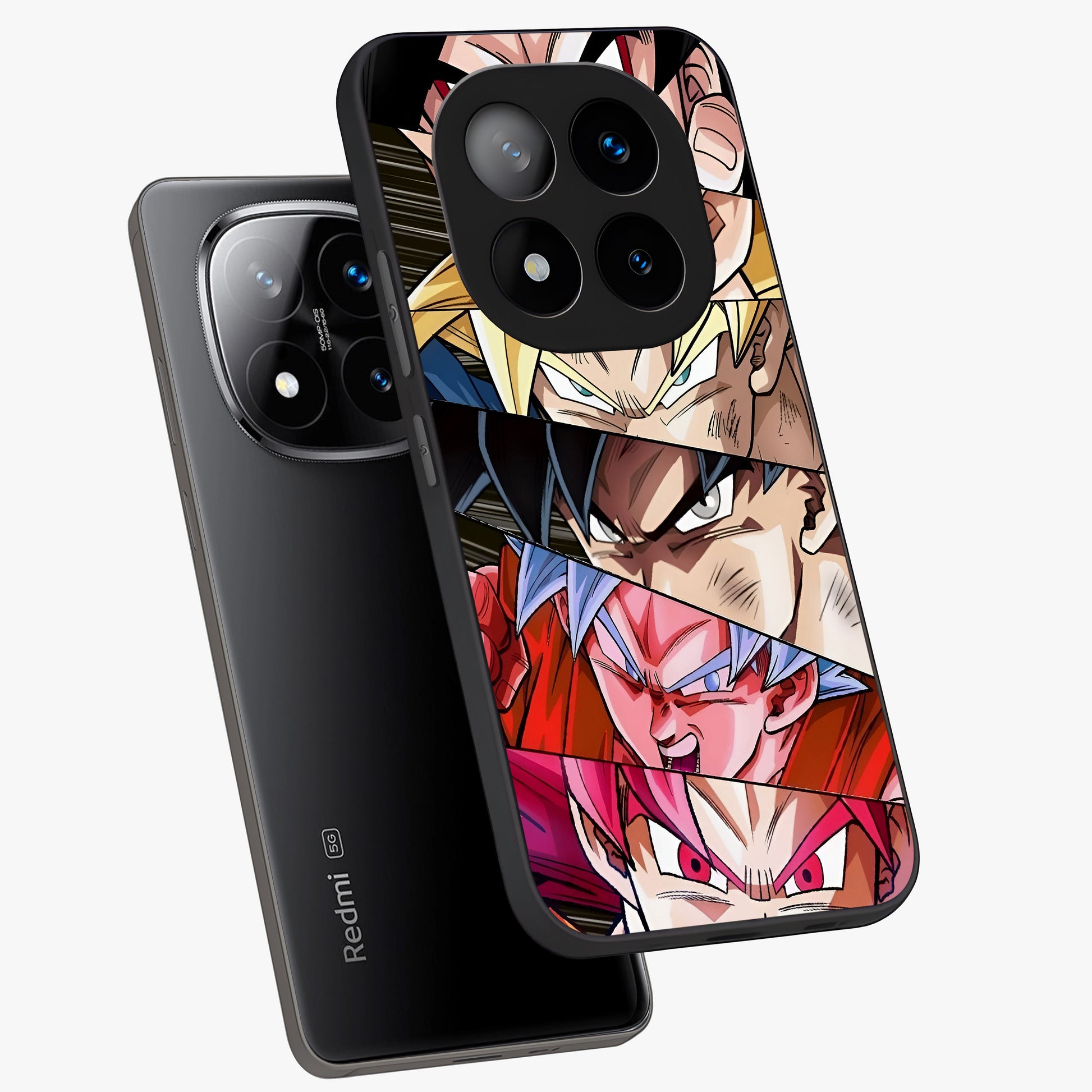 Anime Character Glass Case displayed in angled mockup highlighting colorful anime character illustration.