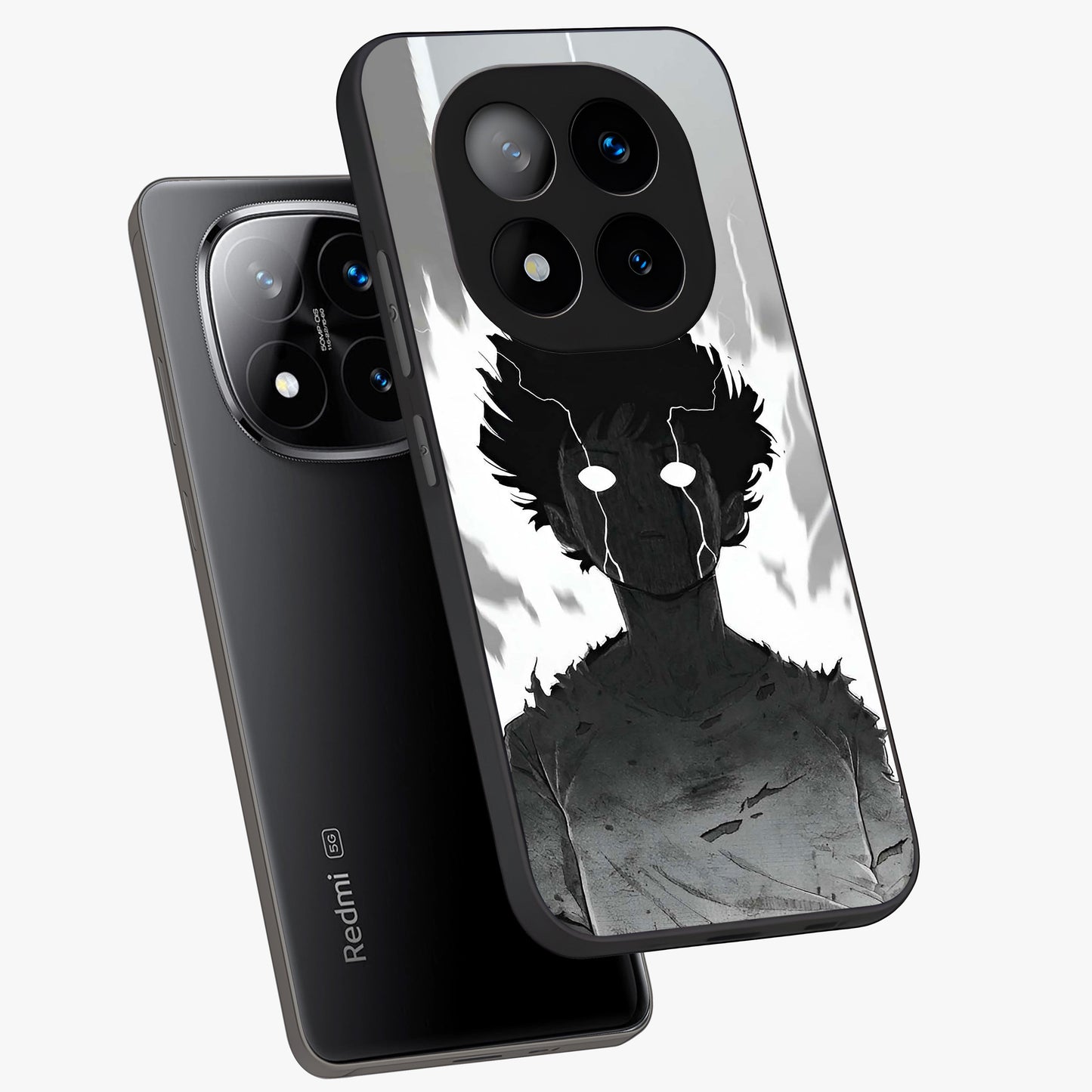 Awakened Inner Rage Glass Case displayed in angled mockup highlighting powerful graphic design and bold artistic theme.