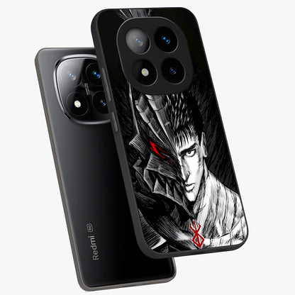 Berserker Blood Oath Glass Case displayed in angled mockup highlighting dark fantasy graphic design and powerful theme.