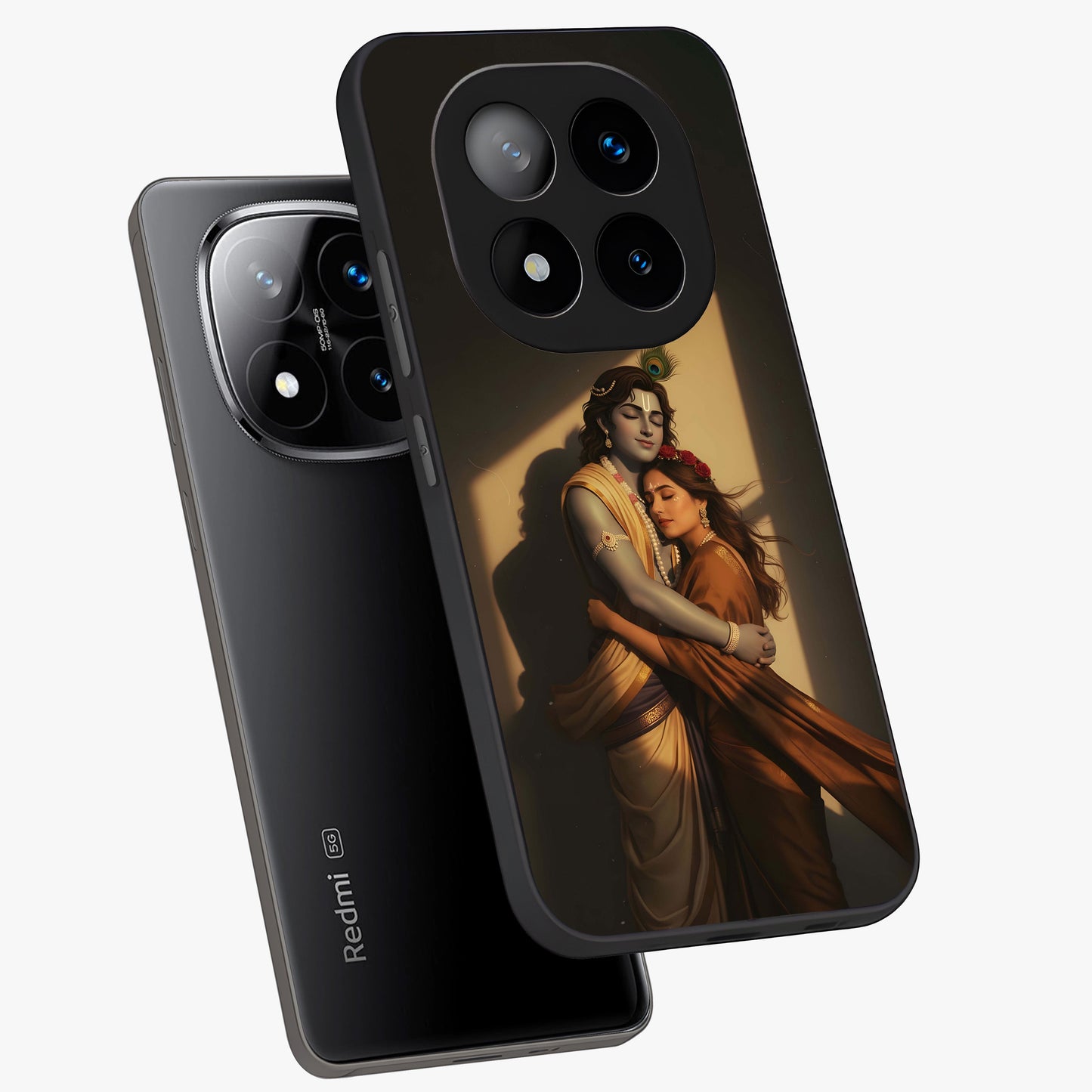 Divine Eternal Love Glass Case displayed in angled mockup highlighting elegant divine inspired design with peaceful aesthetic.