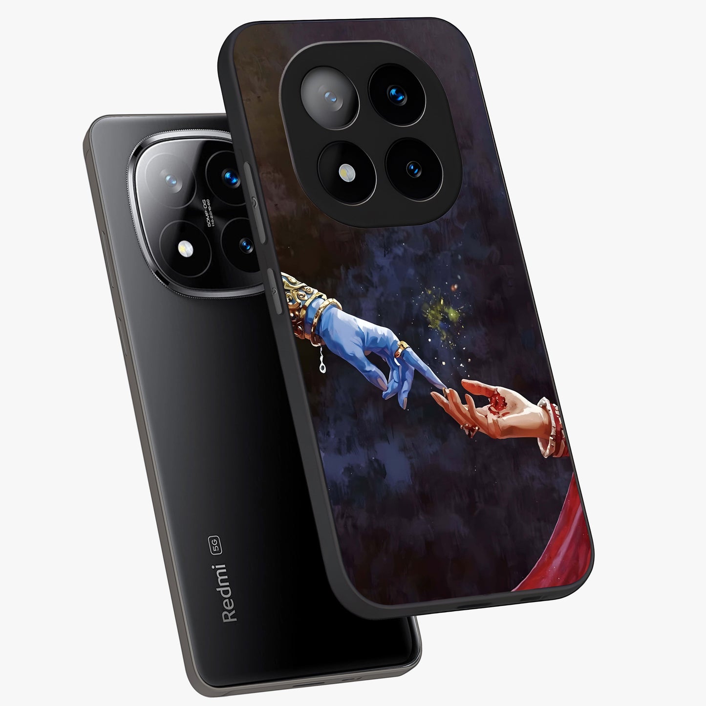 Divine Touch Eternal Glass Case displayed in angled mockup highlighting elegant divine inspired design with calm aesthetic style.