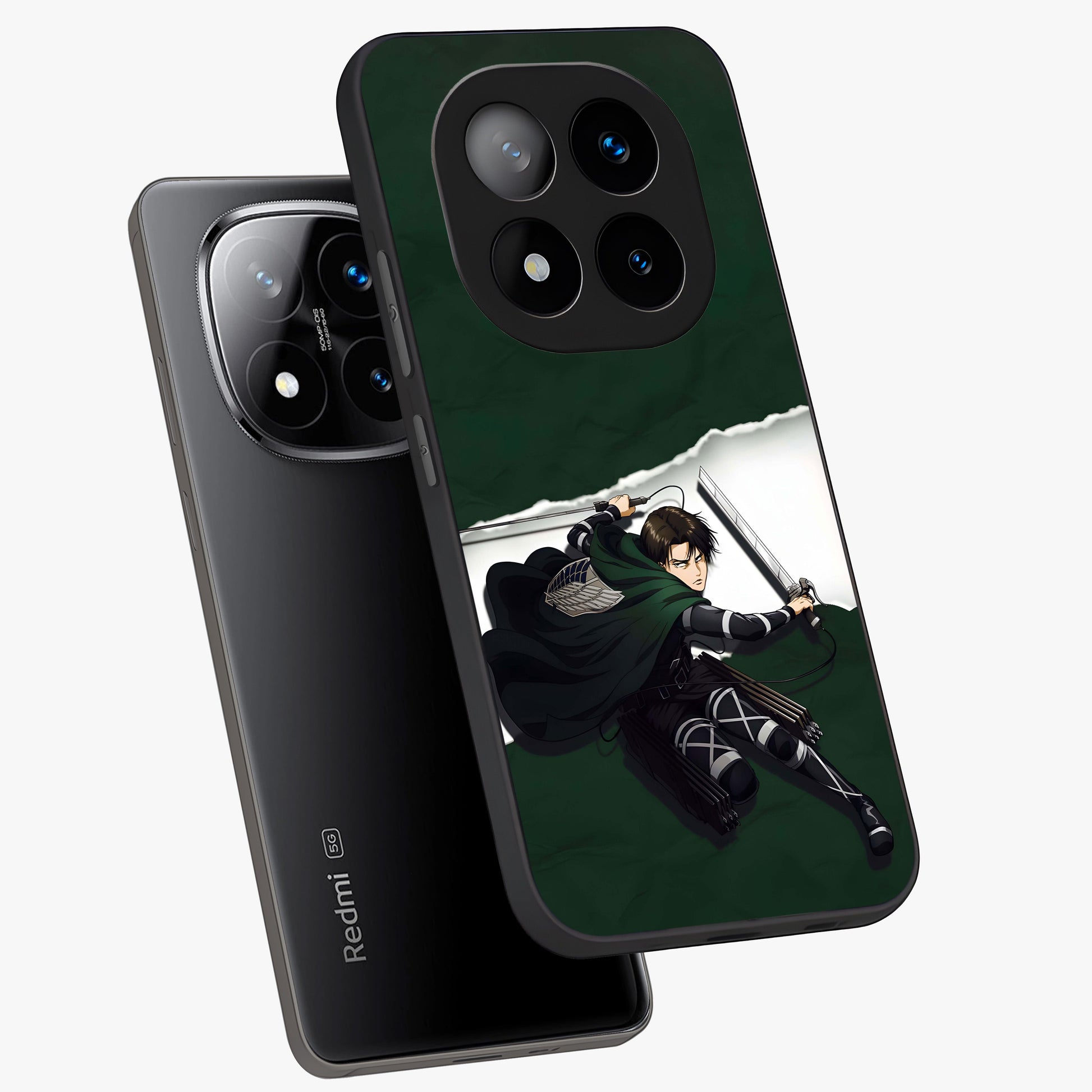 Emerald War Vanguard Glass Case displayed in angled mockup highlighting intense battle inspired design with emerald tone aesthetic.