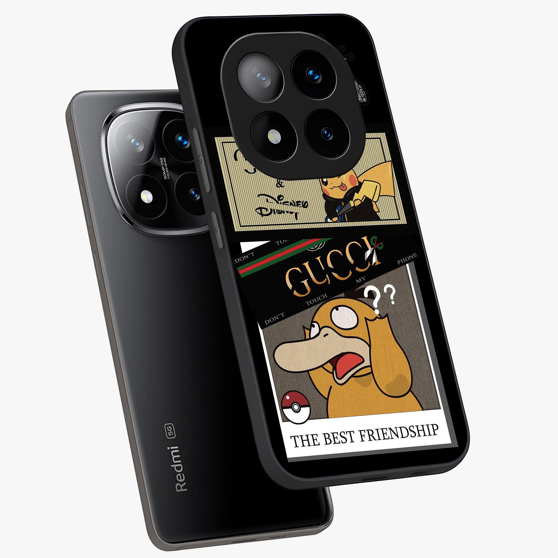 Gucci Play Mashup Glass Case displayed in angled mockup highlighting stylish fashion mashup design with bold aesthetic.