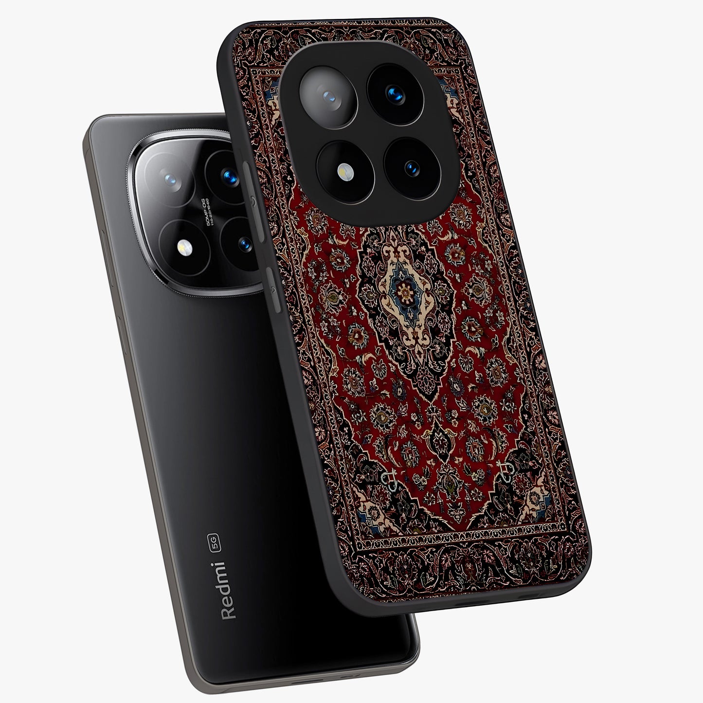 Heritage Carpet Royale Glass Case displayed in angled mockup highlighting intricate royal carpet design with heritage aesthetic.