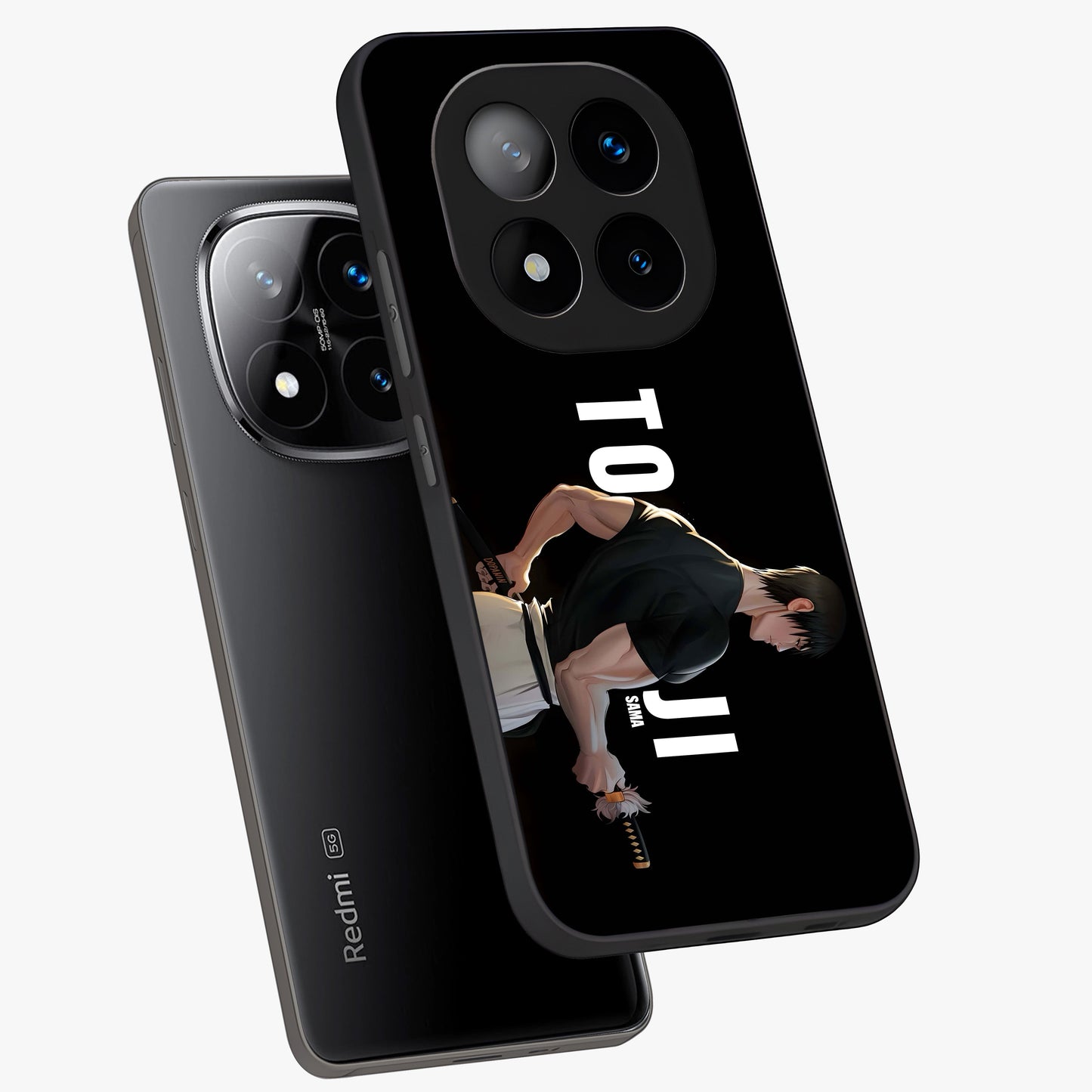 Midnight Blade Resolve Glass Case displayed in angled mockup highlighting powerful blade illustration with dramatic dark aesthetic.